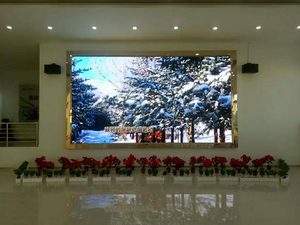 海原县电商孵化园室内p3全彩显示屏